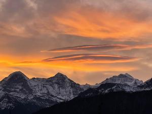 Chalet Felsli - View Mountain Panorama at camping Wang
