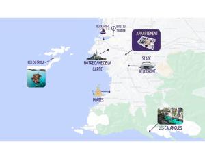 Appartement spacieux - Vue notre dame de la garde - Terrasse - Wifi