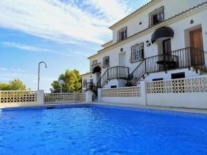 Great sea views terrace at this house in Altea