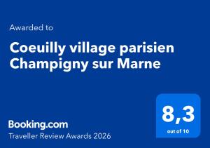 Coeuilly village parisien Champigny sur Marne