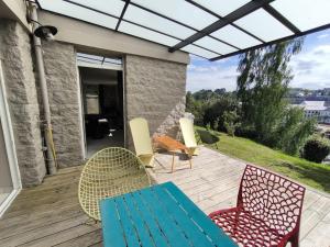 Appartement vue sur le port avec sauna