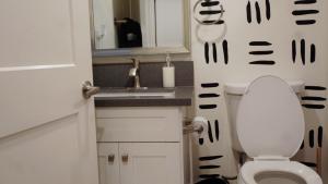 Pop Art Themed Bedroom in House-Shared Bathroom-Shared Living Room & Kitchen