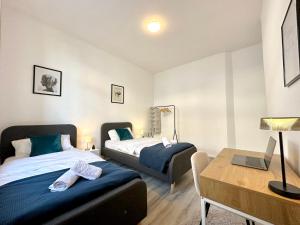 3-Zimmerwohnung mit 2 Balkonen-Kaffee - Smart TV - WLAN