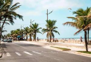 Apartamento beira mar Centro da cidade WiFi grátis