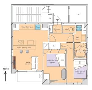 S6 - Luxury 2BR near Tokyo Tower - Central Tokyo - Minato City - Quite residential area- Walk to Subway-Direct Airport Access - Easy Access to Tokyo Attractions- Family friendly