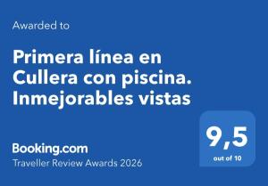 Primera línea en Cullera con piscina. Inmejorables vistas