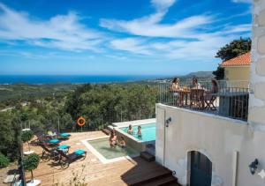 Villa Cretan View with Heated Swimming Pool