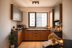 Stylish Modern Studio with Colorful Touches at Ivory Residence