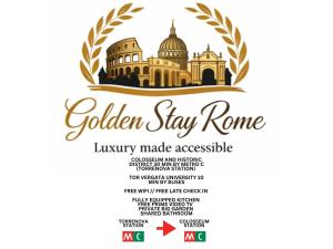 Golden Stay Rome - Golden Room with Private Kitchen and Garden - Close to Metro C