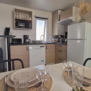Le Cosy Mobil Home à 150m de la Plage Camping 5 etoiles Les Dunes Parc Aquatique