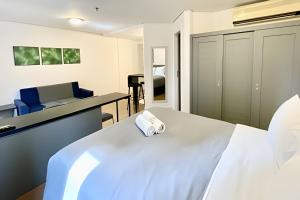 Flat 608 no hotel Merc. Times Square, com vaga