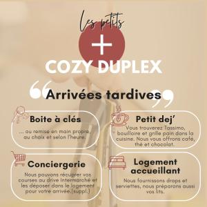 CozyDuplex 4-5 pers & bébé dans le centre ville