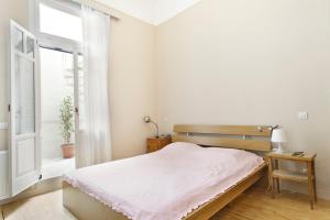 Spacious Neoclassical Apartment in historic center with private Courtyard- near Acropolis- Ideal for long stays