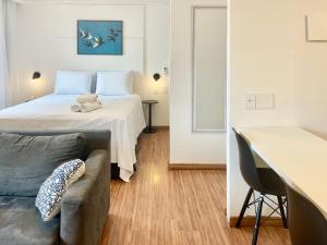 Flat luxo Hotel M. Privilege, com vaga, andar alto