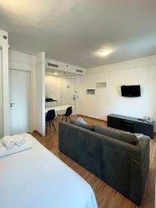 Flat luxo Hotel M. Privilege, com vaga, andar alto