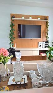 Apartamento frente ao mar com piscina, a 5 minutos da Cachoeira 1 quarto