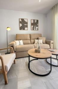 Apartamento Marea en primera línea de playa en La Barrosa con vistas al mar