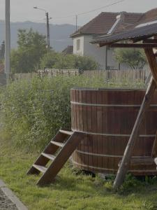 Cabană la poalele munților cu ciubăr