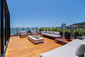 Estúdios em Condo. c Piscina a 150m da Praia em Jurerê - PTE