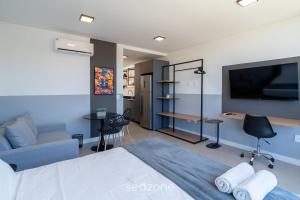 Estúdios em Condo. c Piscina a 150m da Praia em Jurerê - PTE