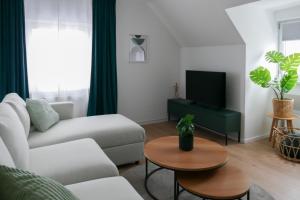 Modernes, zentrales Apartment mit Boxspringbett und Waschmaschine