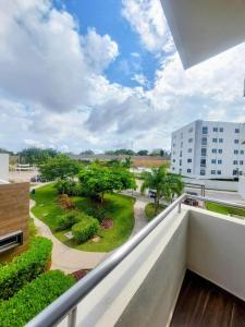 Apartment with balcony overlooking crystal-clear lagoon and