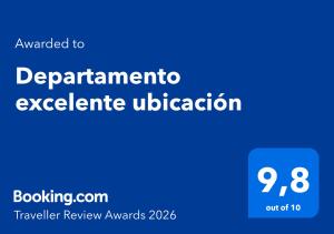 Departamento excelente ubicación