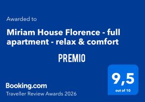 Miriam House Florence - full apartment - relax & comfort