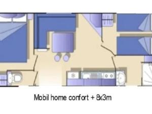 Mobil Home à Junas, 24m², 2 Chambres, Jardin Privé - API-1-52-1828