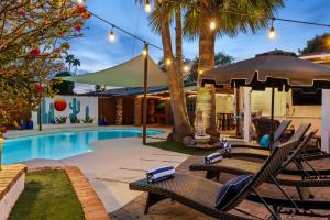 Desert Oasis - Epic Backyard Pool Bocce Firepit