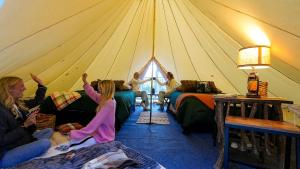 Romantic Glamping Under the Trees with Hot Tub Stargazing and Fire Pit Nights in Waynesville, North Carolina
