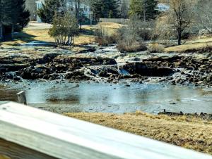 Picturesque Waterfront Cottage with Waterfall Views, Fireplace & Deck, Near Acadia National Park in Gouldsboro, Maine