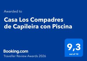 Casa Los Compadres de Capileira con Piscina