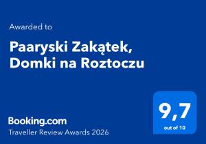 Paaryski Zakątek, Domki na Roztoczu