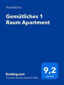 Gemütliches 1 Raum Apartment