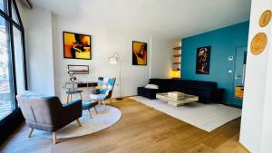 - Magnifique appartement climatisé 92m2, spacieux et cosy, au cœur de Vichy