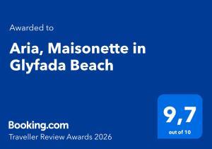 Aria, Maisonette in Glyfada Beach