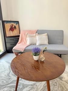 Modern studio with pool and fiber connection