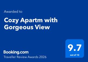 Cozy Apartm with Gorgeous View