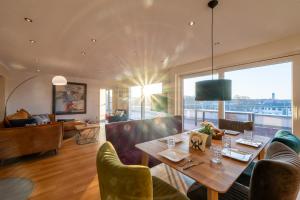 Sevenhills Bamberg Penthouse mit großer Dachterasse, 4 Zimmer für 7 Gäste