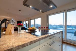 Sevenhills Bamberg Penthouse mit großer Dachterasse, 4 Zimmer für 7 Gäste