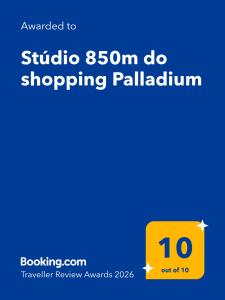 Stúdio 850m do shopping Palladium