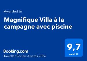 Magnifique Villa à la campagne avec piscine