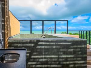 Studio Gourmet Pé na Areia com Piscina Privativa