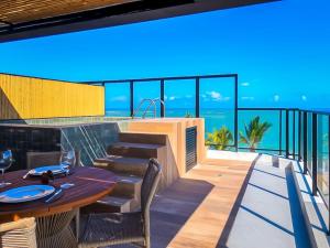 Studio Gourmet Pé na Areia com Piscina Privativa