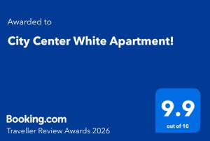 City Center White Apartment!