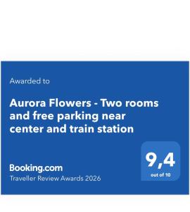 Aurora Flowers - Two rooms and free parking near center and train station