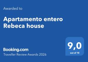 Apartamento entero Rebeca house