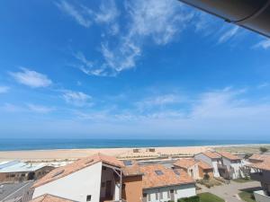 Capbreton-Vue Mer-Couple-Enfant