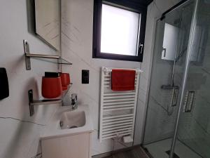 Chambre avec salle de bain privative et borne de recharge électrique T2